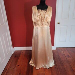 Gold Satin Wedding Dress